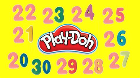 Números del 20 al 30 con Play Doh para niños en español ...