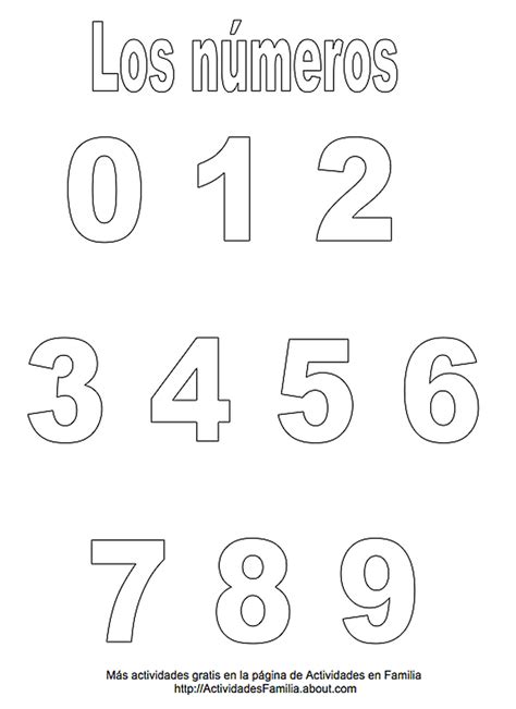 Números para imprimir | plantilla de numeros y letras ...