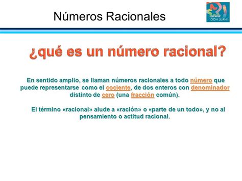Números Racionales Materia Matemáticas Tema 1 Curso Nivel ...
