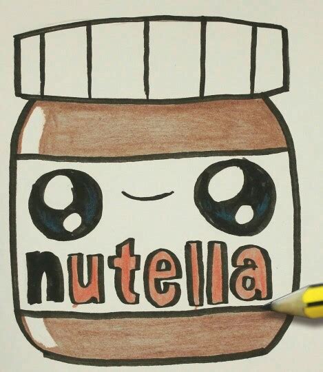 Nutella Kawaii !!! | cosas kawaiis | Pinterest | Dibujos ...