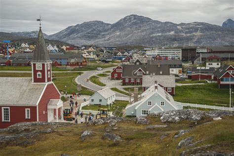 Nuuk, Capital De Groenlandia Imagen de archivo   Imagen de ...