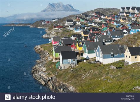 Nuuk, the charming and pleasant capital of Greenland Stock ...