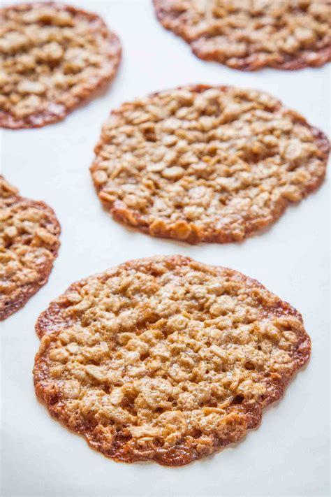 Oatmeal Lace Cookies Recipe | SimplyRecipes.com