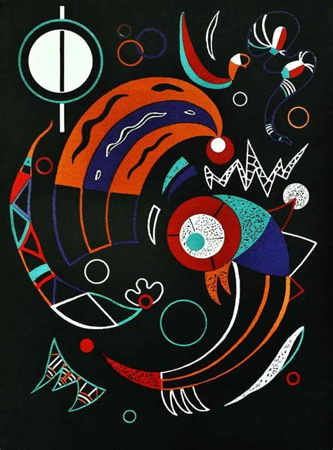Obra de Arte   Los cometas   Vasili Kandinski