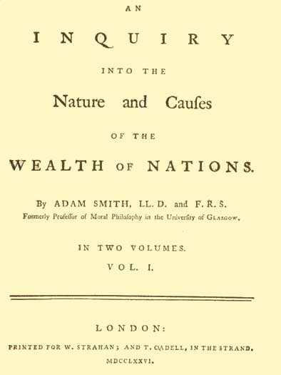 Obras de Adam Smith at El rincón de Adam Smith