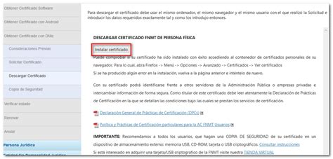 Obtención del certificado con DNIe Agencia Tributaria