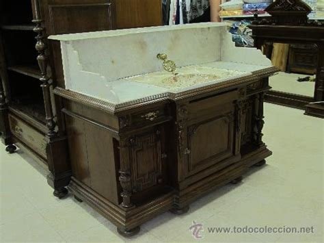 ocasion excepcional antiguo mueble lavabo mader   Comprar ...