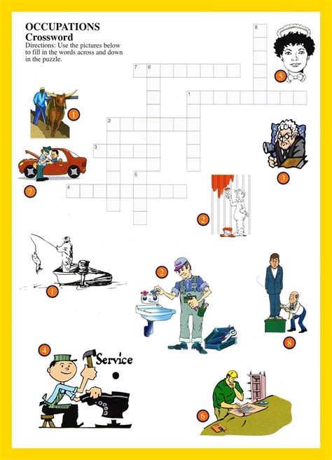 Occupations Word Games For Kids