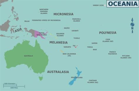 Oceania: países, mapa, população, clima e muito mais ...