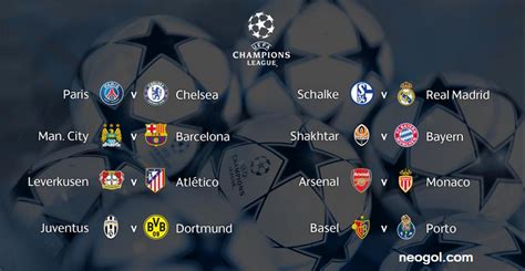 Octavos Champions League 2014 2015. Calendario   Liga ...
