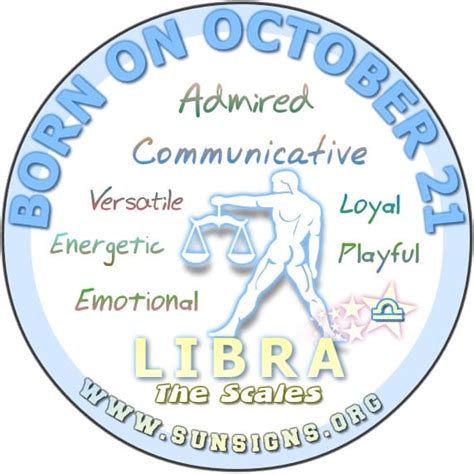 October 21 Zodiac Birthday Horoscope Personality | Sun Signs