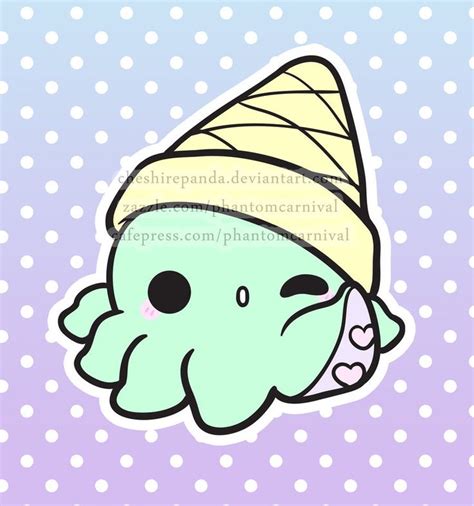 Octopus clipart kawaii   Pencil and in color octopus ...