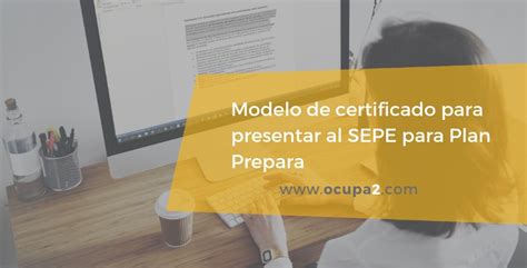 Ocupa2: Modelo de certificado para presentar al SEPE para ...