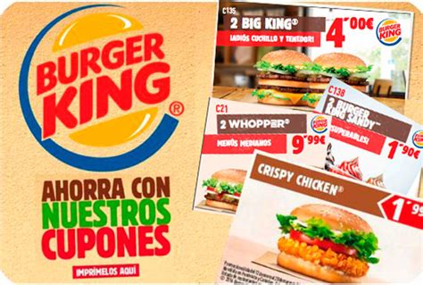 Ofertas Burger King Enero y ¡Ahorra en tu Burger!
