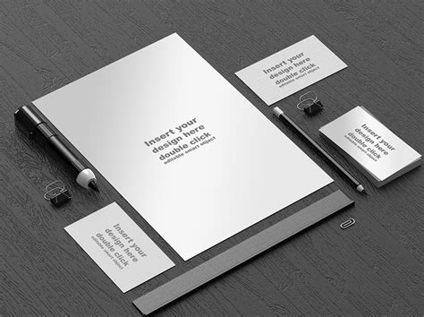 Office Stationery Mockup Template Free PSD Download ...