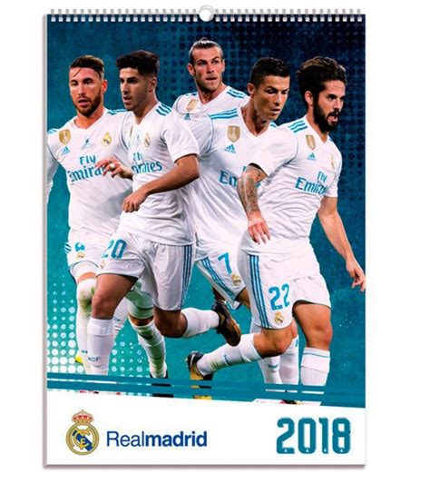 Official calendar 2018 Real Madrid fc soccer souvenirs in ...