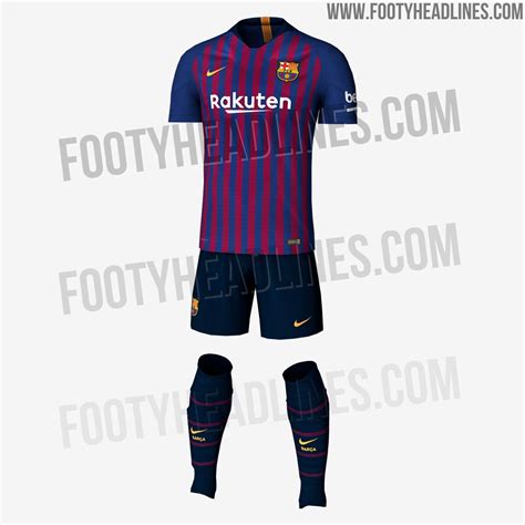 OFFICIAL Pictures: FC Barcelona 18 19 Home Kit Leaked ...