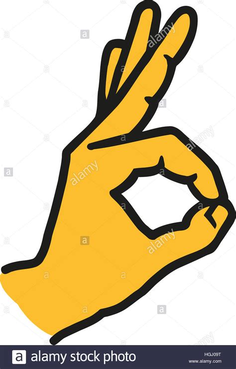 Ok sign hand icon Stock Photo: 130702484   Alamy