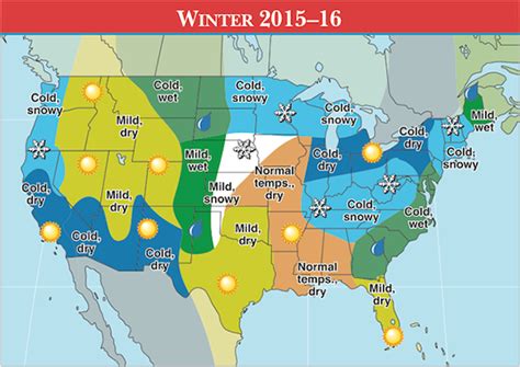 Old Farmer s Almanac Winter 2015/16 Outlook for the USA ...