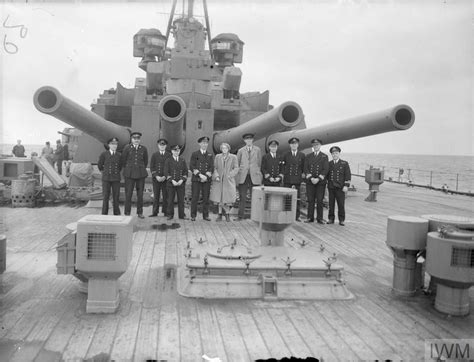 ON BOARD HMS KING GEORGE V WHEN SHE TOOK LORD AND LADY ...