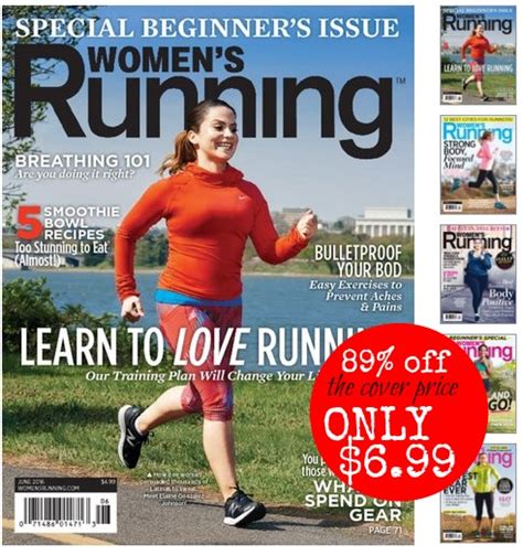 One year subscription to Women s Running magazine for $6 ...