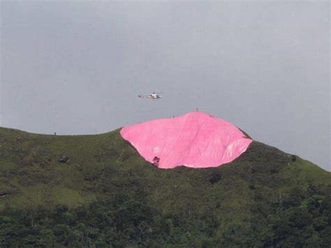 ONG pide retirar manto rosado que cubre La India Dormida