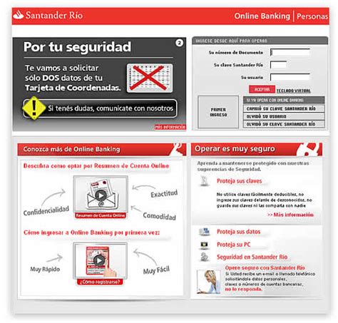 Online Banking Santander Río: la comodidad de operar en ...
