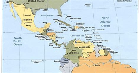 Online Maps: Latin America political map