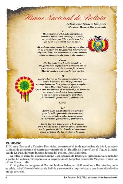 Opiniones de Himno nacional de Bolivia