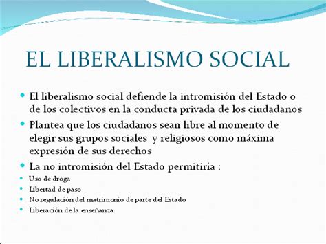 Opiniones de Liberalismo social