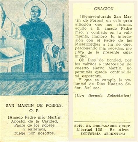 Oración al bienaventurado San Martín de Porres « Fray ...