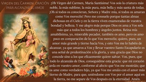 Oración para alcanzar su amor – Virgen del Carmen ...
