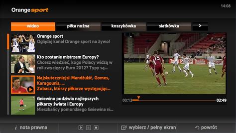 Orange sport na żywo w telewizorach Samsung Smart TV ...