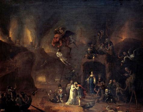 Orfeo y Eurídice en los infiernos  1652  Pieter Fris