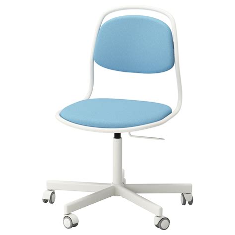 ÖRFJÄLL/SPORREN Swivel chair White/vissle light blue   IKEA