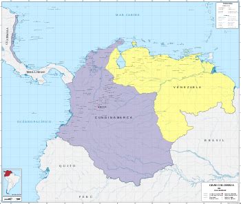 Organización territorial de la Gran Colombia   Wikipedia ...