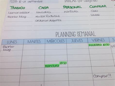 Organízate la agenda con este plan semanal descargable de ...
