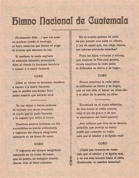 Orgullo Guatemalteco: Análisis de la Letra del Himno ...