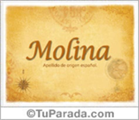 Origen del apellido Molina   significado de Molina ...