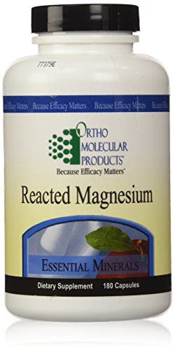 Ortho Molecular   Reacted Magnesium   180 Capsules ...