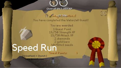 [OSRS] Waterfall Quest Speed Run 2017   YouTube