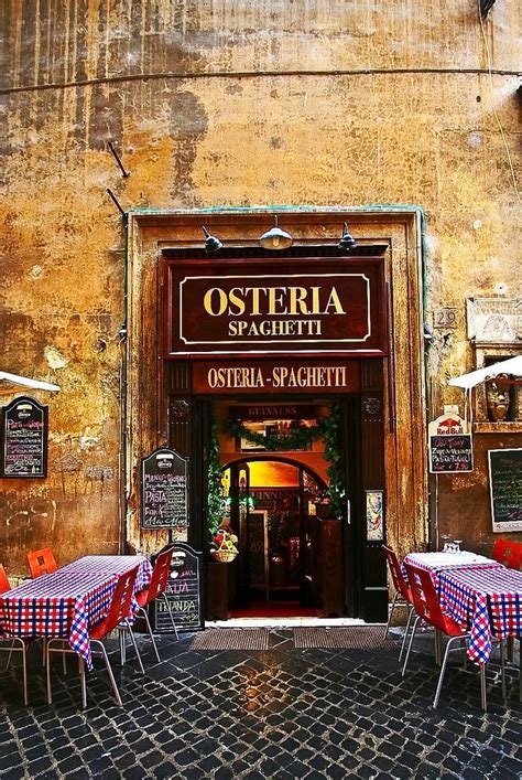 Osteria | Rome italy, Foodie travel and Rome