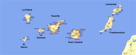Overview Map of the Islas Canarias : Photos, Diagrams ...