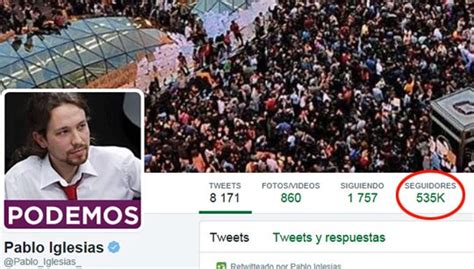 Pablo Iglesias, líder en Twitter tras limpiar seguidores ...