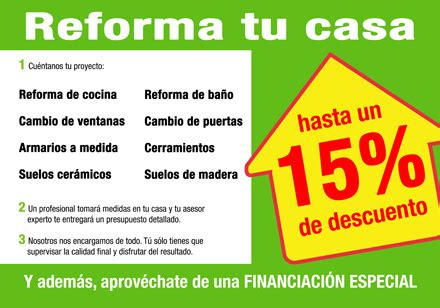 Pack Reforma tu casa 2012 con descuentos de hasta un 15% ...