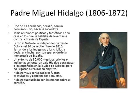 Padre Miguel Hidalgo       ppt video online descargar