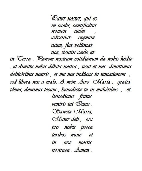 padre nuestro y Ave Maria tattoo | Lyrics for days ...