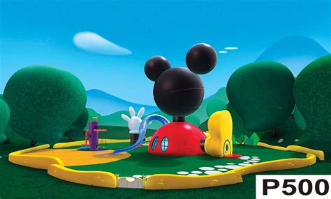 Painel Casa do Mickey Mouse 2,40x1,45m no Elo7 | CLIM ...