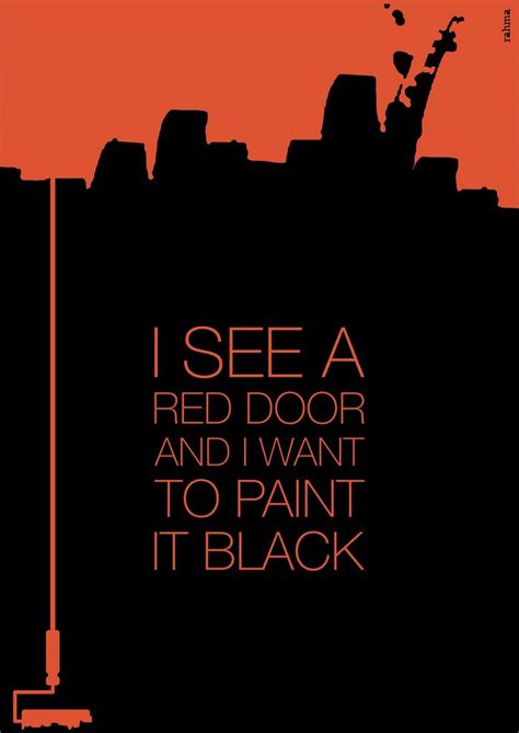 Paint it black  Rolling Stones | Drawing Music | Pinterest ...