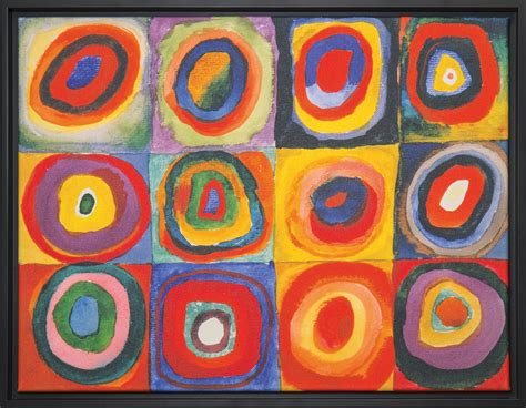 Painting  Color Study Quadrate  | Framed | Kandinsky